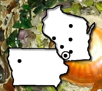 Dickeyville on Wisconsin Map